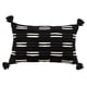 thumbnail image 4 of Funda De Almohada Tejida Con Borlas, Funda De Almohada Elegante, Decoración De Sofá De Algodón, Rectángulo Negro, 4 of 5