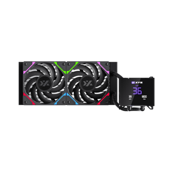 Refrigeración Líquida Xyz Hydrotemp 240 Black, Alto Rendimiento, Pantalla Lcd 3.5, Intel/amd