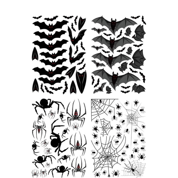 Calcomanías Kiddare 112 piezas para decoración de Halloween