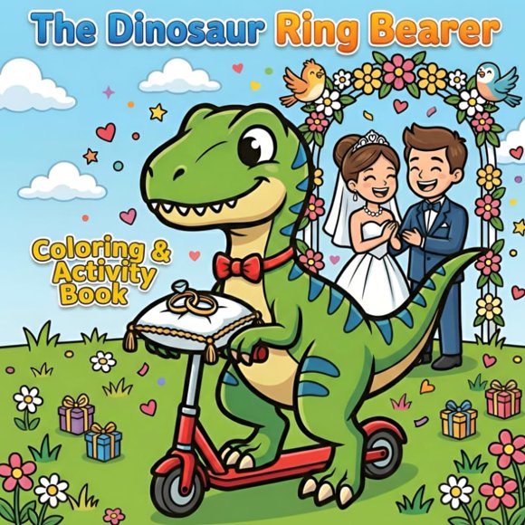 Libro de colorear y actividades de dinosaurios, publicación independiente