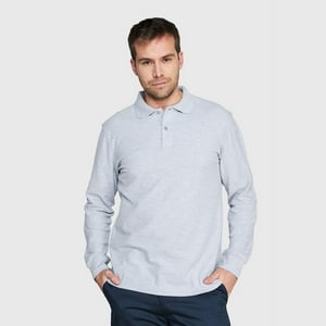 Jayson - Polera Pique Hombre 80/20 M/L Gris Oscuro Xxl