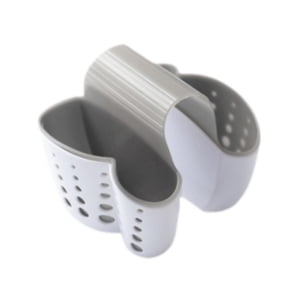 Magideal - Catadrino De Esponja De Fregadero De La Cocina Rack De Esponja De Grifo Portátil Para El Soporte De Cepillo De Secado Casa De Desagüe Multifuncional C Ranura Doble