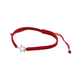 thumbnail image 2 of Pulsera De Macramé Roja Con Figura De Plata Estrella, 2 of 3