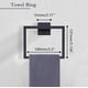 thumbnail image 3 of Set de accesorios de baño PAHSFS 10 piezas negro mate, 3 of 6