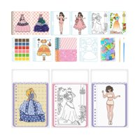 Bothyi - Pegatinas De Vestir De Princesa Para Álbum De Recortes, Bricolaje Para Mayores De 3 Años, Regalo De Vacaciones Para Niños, Hada 4 En 1