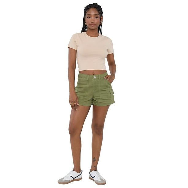 Short Mujer Cargo Verde Corona