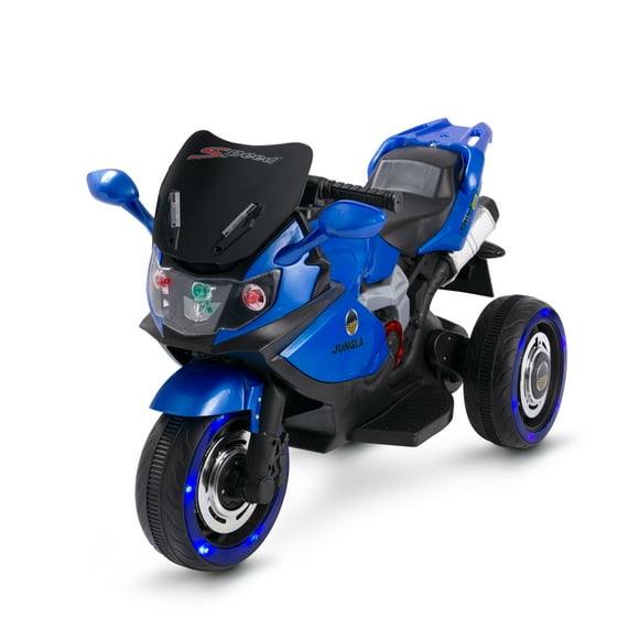 Moto a Batería Deportiva Azul Con Control Parental