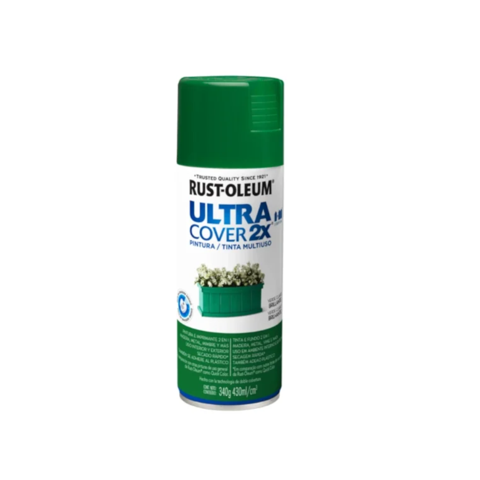 Pintura Ultra Cover 2X Rust Oleum Verde Brillante 340G