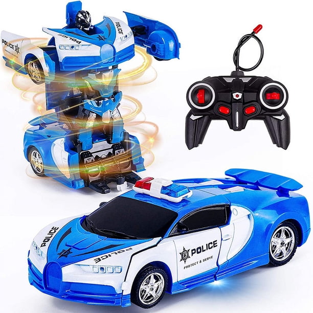 Remote Control Car - Transform Robot RC Cars One-Button Deformation And 360 Degree Rotating Drifting, Present Christmas Birthday Gift For Boys/Girls