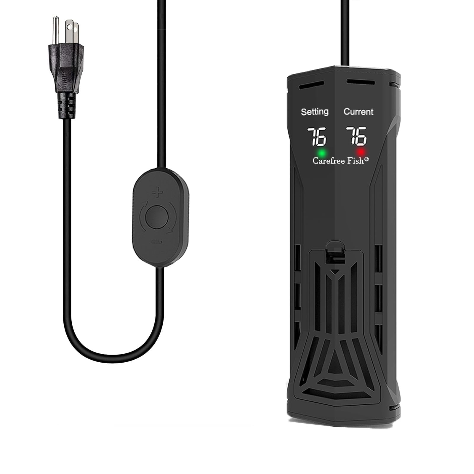 Calentador cerámico PTC para acuarios, 200/300/500/800 W, Carefree Fish