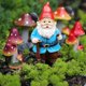 thumbnail image 4 of Set de gnomos de jardín en miniatura JIUMO Fairy Garden Decor 4 piezas, 4 of 9