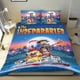 thumbnail image 1 of Los Inseparables Conjunto de sábanas temático, trío de piezas, cómodo y amigable con la piel, diseño único, regalo de decoración para el hogar para familiares, amigos y fans,173cm *218cm, 1 of 6