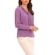 thumbnail image 4 of INSPIRE CHIC Blusas de Mujer de Manga Larga Chiffon Plisado con Lazo en el Cuello Camisa de Oficina Talla M Malva, 4 of 6