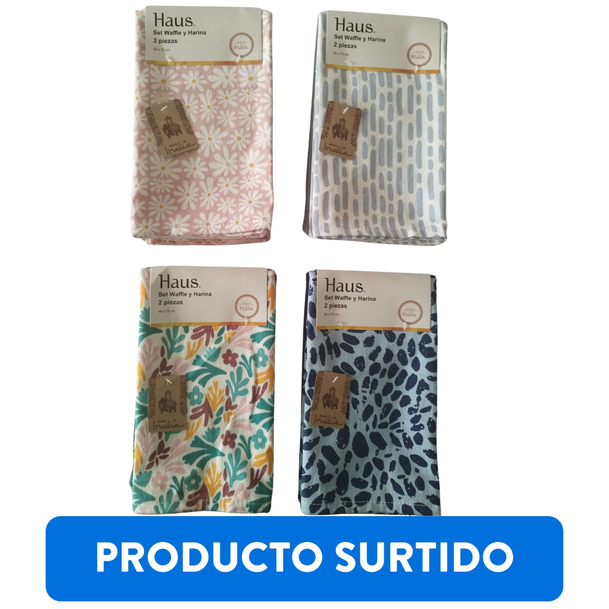 Haus - Set De 2 Paños De Cocina Surtido
