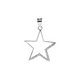 thumbnail image 1 of Colgante de Plata Estrella Bordes con Circones, 1 of 3