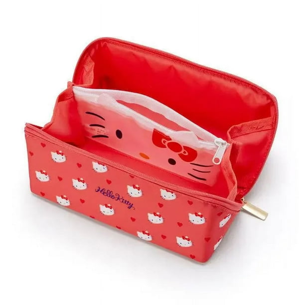 Sanrio Large Capacity Pencil Case Kawaii Cinnamoroll Melody Kulomi Cosmetic Bags School Pencils Bag Pen Case Supplies Stationery