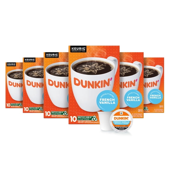 Café Milk-Bone Dunkin' French Vanilla en cápsulas de 60 K-Cup