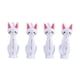 thumbnail image 1 of 4 Pinzas Para Ropa Con Dibujos De Gatos, Duraderas Y Portátiles Para Calcetines, Para Acampar En Casa, Color Blanco, 1 of 1