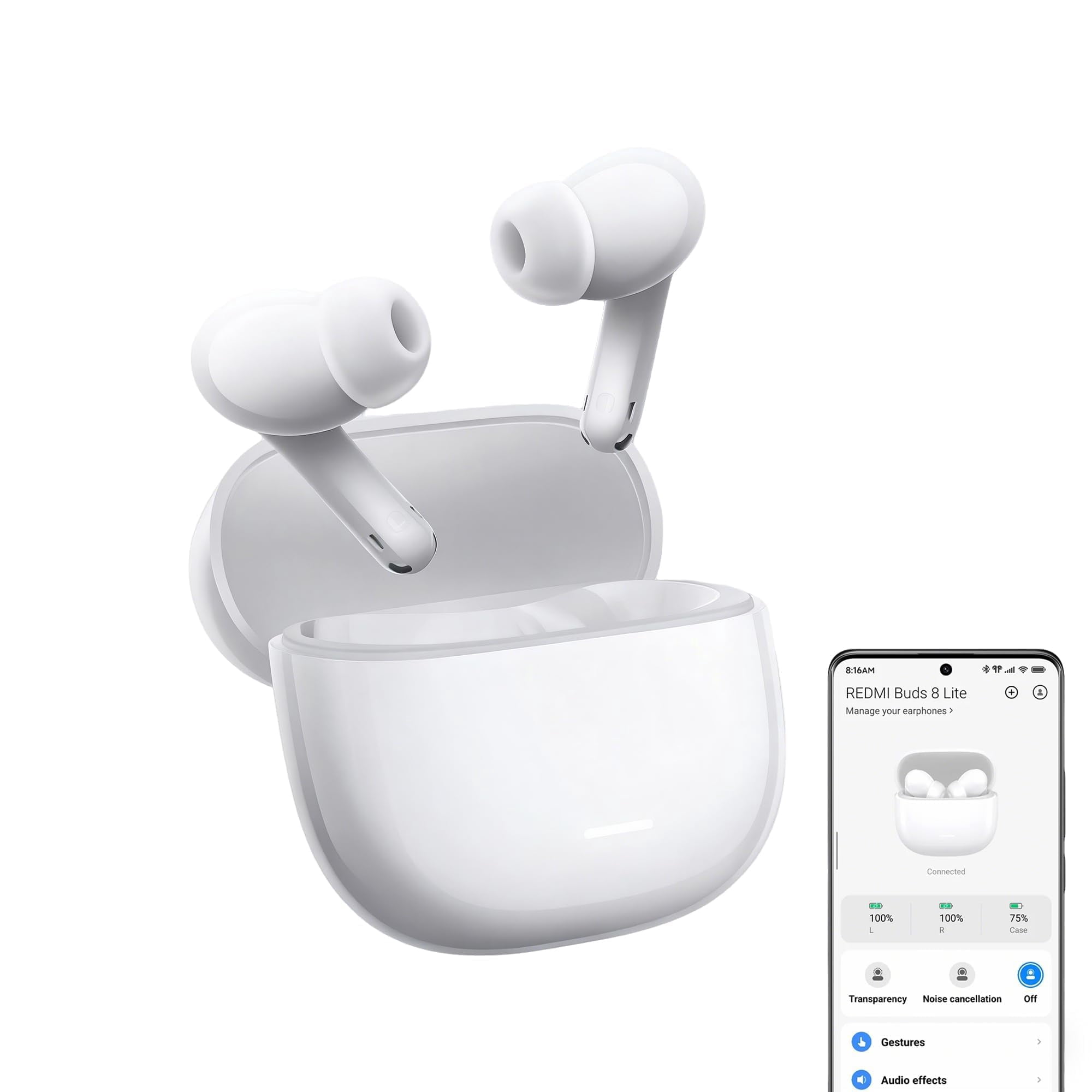 Auriculares Inalámbricos Xiaomi Redmi Buds 8 Lite 42db Anc 36h Batería