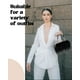 thumbnail image 2 of Bolso de mano Tessco para mujer, con plumas de avestruz, esponjoso, negro, 2 of 3