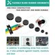 thumbnail image 5 of Kit de ojales de goma Gysxrda, paquete de 200 unidades, 7 tamaños para cableado, 5 of 8