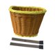 thumbnail image 2 of Cesta De Bicicleta Para Niños, Cesta De Triciclo Portátil, Accesorios, Cesta De Bicicleta, Amarillo Y Marrón, 2 of 3