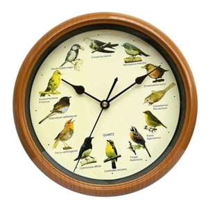 Magideal - Reloj De Pared Con Pájaro Cantor, Reloj Colgante, Decoración, Reloj Decorativo Silencioso, Reloj De Pájaro Con Sonido Para Decoración De Cocina Y Dorm
