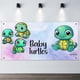thumbnail image 2 of Bebé Tortuga Fondo Temático Pancarta Suministros de Decoración para Fiesta de Cumpleaños, Decoración de Fondo de Fiesta Personalizado,150x90cm, 2 of 6