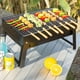 thumbnail image 2 of 10pcs Barbecue Skewers With Wooden Handle Marshmallow Roasting Sticks Meat Hot Dog Fork Best For BBQ Camping Cookware Campfire Grill Cooking, Stainless Steel, 13 Inches (Including Handle), 2 of 2