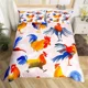 thumbnail image 1 of Rooster Farm Animal Cartoon Bedding Set Duvet Cover Bed Set Quilt Cover Pillowcase Comforter Boys Adult Bed Sheets, 1 of 5