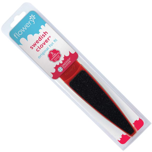 Foot File Flowery Original Swedish Clover Red 60/100 Grey