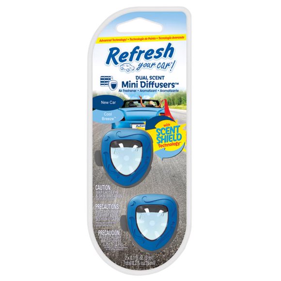 Ambientador para coche ¡Renueva tu coche! Minidifusores de 5 ml, paquete de 2