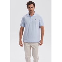 Fashionspark - Polera Hombre Piqué Básica Lisa Celeste - Lv