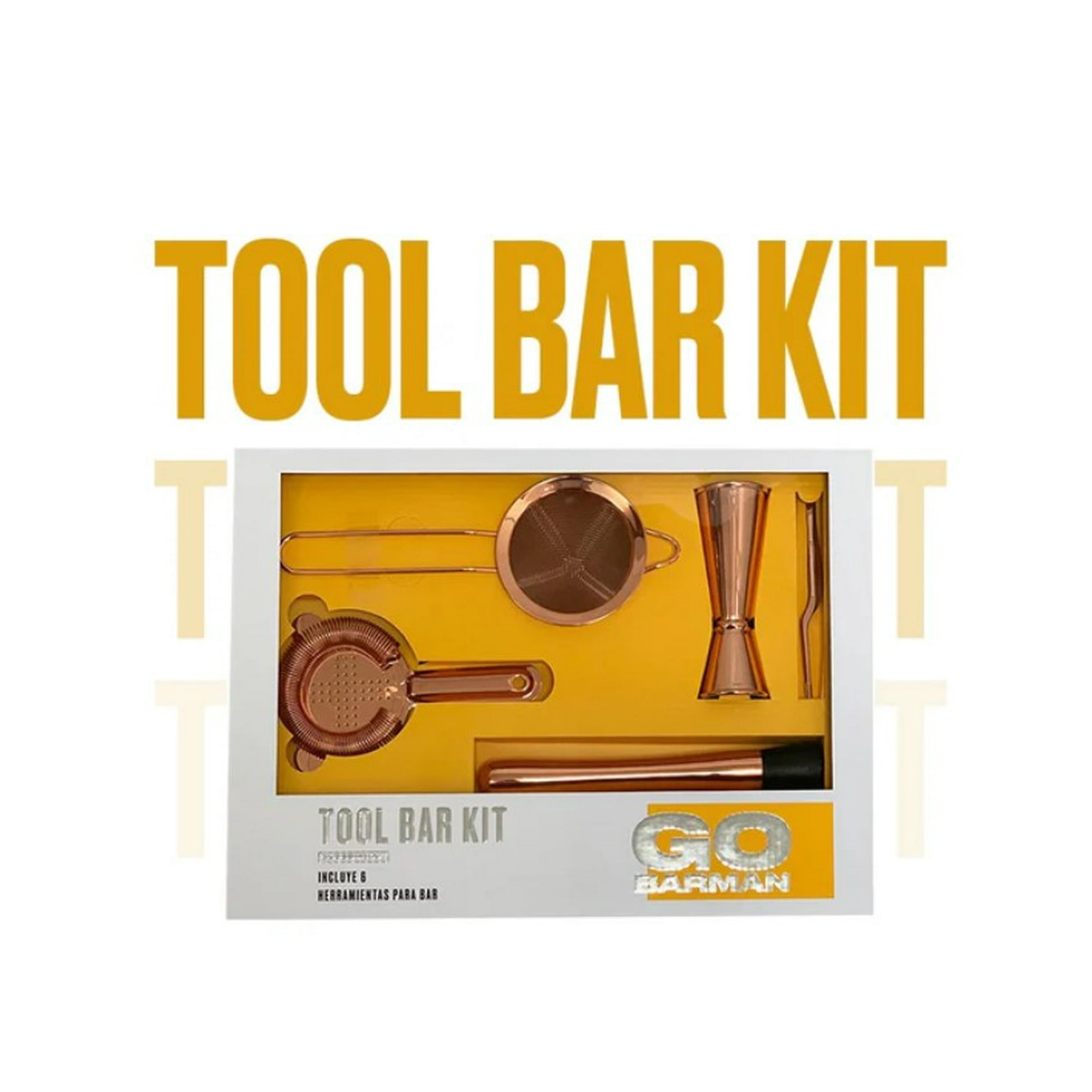 Go Barman - Bar Set Cobre