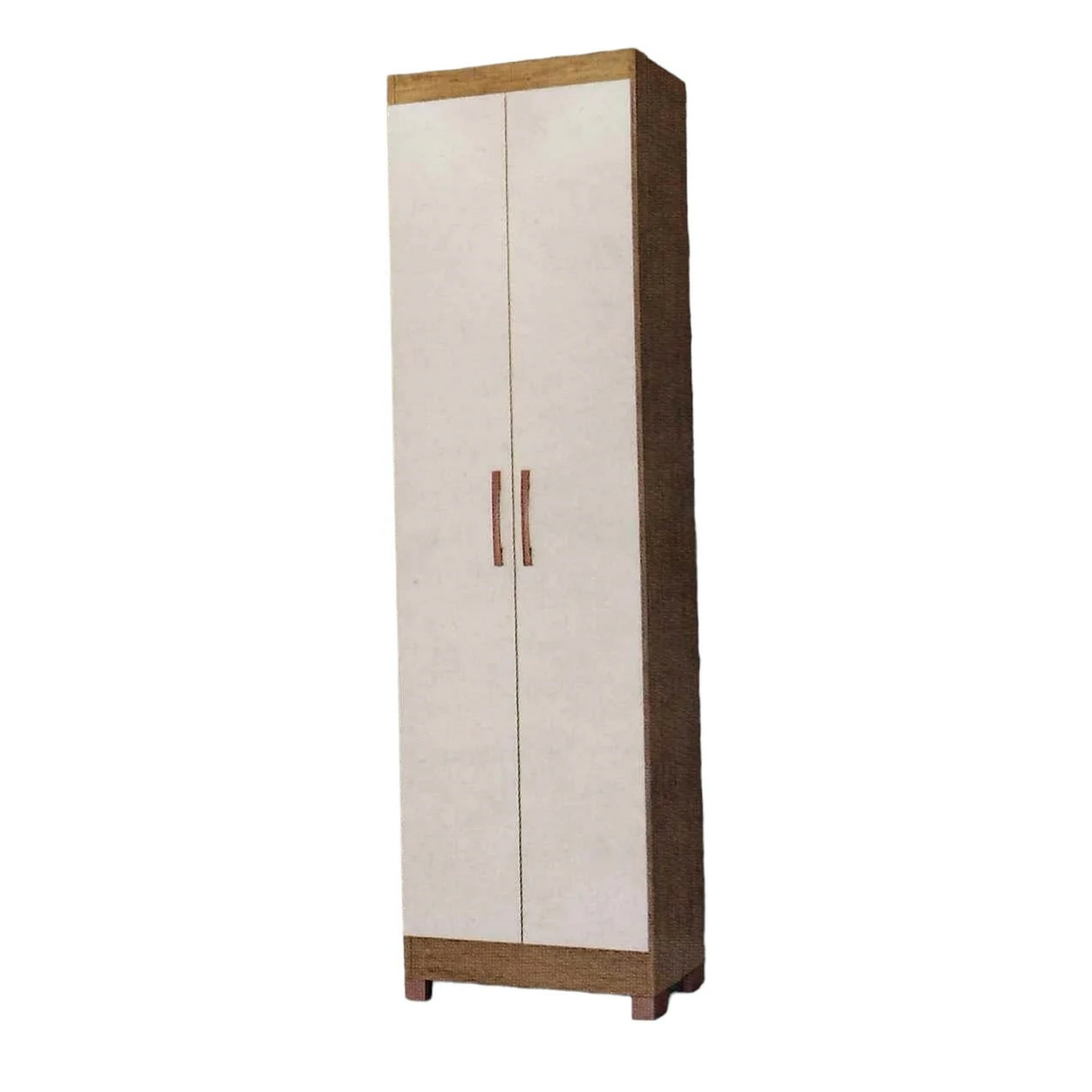 Genérico - Mueble Estante Multiuso 2 Puertas - Cocina - Lavanderia- Crudo-cafe