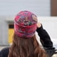 thumbnail image 4 of Gorro de invierno para mujer, con visera corta, plisado y floral, resistente al viento, cálido, térmico, con forro polar para uso diario., 4 of 6