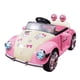 thumbnail image 1 of Auto a batería Beetle para Niños con música y luces rosa, 1 of 12