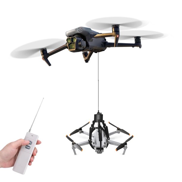Garra para Drone AMOMKET de 360 g, liberación de carga útil, alcance de 1 km y control remoto
