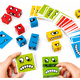 thumbnail image 3 of Juego Montessori Puzzle de Cubos de Madera de Expresiones, 3 of 6