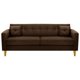 thumbnail image 1 of Sofa New Retro 3CG Felpa 01 Chocolate, 1 of 6