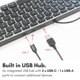 thumbnail image 2 of Teclado Macally con Hub USB‑C/A de 78 teclas Gris Espacial, 2 of 7