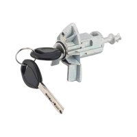 Magideal - Conjunto De Barril De Cilindro De Cerradura De Puerta Delantera, Accesorios De Repuesto Para Lado Izquierdo Del Conductor Llaves, Cerradura De Para X5