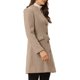 thumbnail image 4 of INSPIRE CHIC Abrigo de Invierno para Mujer Elegante Cuello en V Sin Cuello Abotonado Largo Abrigos de Guisante M Marrón, 4 of 6