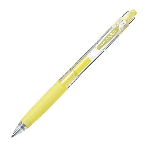 Pilot - 12 Un. Lapiz Gel Pop´Lol Amarillo Pastel 0.7 Mm.
