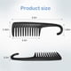 thumbnail image 3 of Peine de dientes anchos, peine de ducha con gancho, bueno para cabello rizado mojado y seco, peines premium sin enredos, color negro., 3 of 6