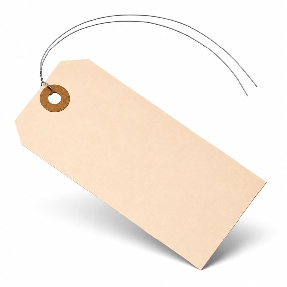 Etiquetas de envío EZDOM 200 uds 12 × 6 cm con alambre