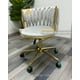thumbnail image 2 of Silla Escritorio Giratoria Queen Base Dorada - Gris, 2 of 3