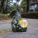 thumbnail image 1 of Estatua solar de jardín JOYBEE dragón con orbe mágico para exterior, 1 of 9