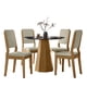 thumbnail image 1 of Juego Comedor Isis Carol Light 4 Sillas Negro - Café, 1 of 6