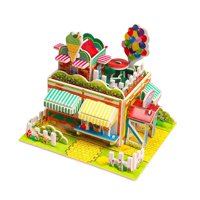 Magideal - Rompecabezas De Casa 3D Para Niñas, Niños De 6 A 12 Años, Artesanía De Rompecabezas De Mini Casa De Cartón De Papel, Regalo Creativo De Bricolaje Para , Estilo E